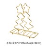 Unique Bargains Napkin Holder Hand Wash Only Christmas Tree Napkin Holder Iron 6.54"x2.87"x7.28" 1 Pc - 3 of 4