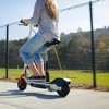 Razor E200S Seated Electric 12 MPH Scooter w/ Twist Grip Throttle & Brake, White - 3 of 4