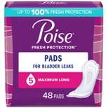 Poise Postpartum Incontinence Feminine Pads for Women - Maximum Absorbency