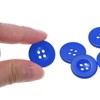 Unique Bargains Resin Craft DIY Round Flat 4-Hole Replacement Sewing Buttons 10 Pcs - 4 of 4