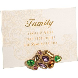 Pavilion Gift Company - Family - 5" x 7" Jeweled Photo Frame - Single Image Frames - 1 of 4