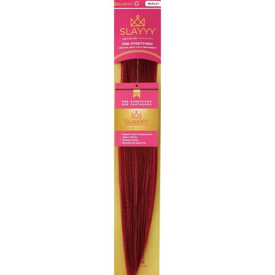 Slayyy Pre-Stretched Braids Merlot Hair Extensions - 3oz