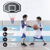 RISOKEYS Wall-mounted basketball hoop, 28.5 x 18 inches shatterproof back, folding hoop, durable hoop and all-weather mesh - 2 of 4