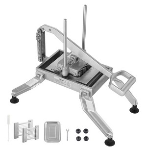 VEVOR Commercial Vegetable Slicer, 3/8" and 3/16" Tomato Slicer, Stainless Steel and Aluminum Alloy Vegetable Cutter Slicer, Manual Tomato Slicer - 1 of 4