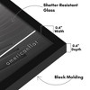 Americanflat 9x9 Picture Frame - Streamline Collection - Thin Border Square Frame for Tabletop and Wall Display - Black - 3 of 4