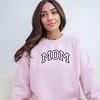 Simply Sage Market Women's Graphic Sweatshirt Embroidered Mom Varsity Outline - 2 of 3