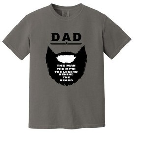 Simply Sage Market Men's Dad Beard Short Sleeve Garment Dyed Tee - 1 of 2