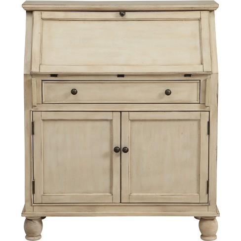 Carlsbad 2 Door 1 Drawer Drop Lid Cabinet With Power Cream