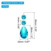 Unique Bargains Hanging Ornament DIY Craft Teardrop Crystal Chandelier Pendant Beads 3.35" x 1.5" 10 Pcs - 2 of 4