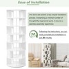 KTMBDW Rotating Bookshelf, Small Corner Bookshelf for Small Space, 360 Display 7 Tier Floor Standing Bookcase Storage Rack for Bedroom, Living Room - 4 of 4