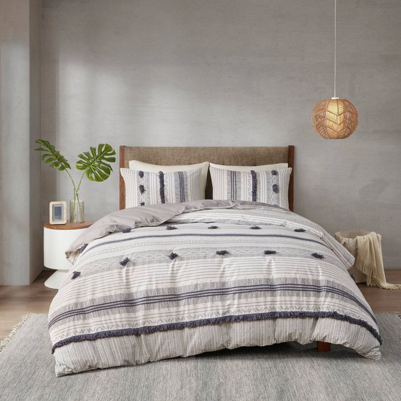 Ink+Ivy 3pc Cody Cotton Duvet Cover Set, 4 of 17