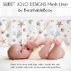 Sweet Jojo Designs Boy, Girl, Unisex/Gender Neutral BreathableBaby Breathable Mesh Crib Liner Baby Nursery Seashells Multicolor - 3 of 4