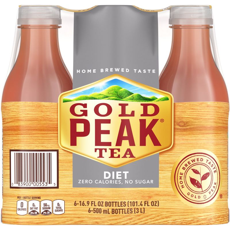 Gold Peak Zero Sugar Tea - 6pk/16.9 fl oz Bottles, 4 of 8
