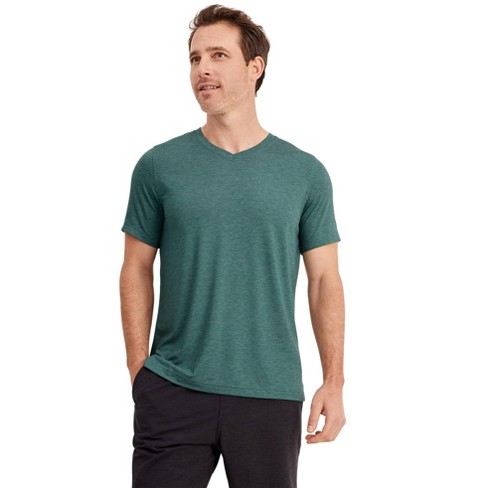 Jockey Men's Everactive V-neck Tee Xl Cactus Pine Heather : Target