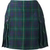 School Uniform Young Women's Side Pleat Plaid Skort Above the Knee - 2 of 2