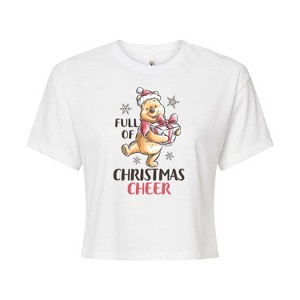 Women's - Winnie the Pooh - Full of Christmas Cheer Cropped Graphic T-Shirt - 1 of 4