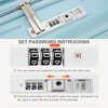 YONWAY Luggage Set of 3, with USB Port, with front opening design, ABS Hard Shell Luggage, Carry on Luggage with Cup Holder - 4 of 4