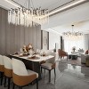 BAOURE 23.62in Black Tree Branch Chandelier, Modern Crystal Chandelier , High Ceiling Pendant Lights for Living Room, Dining Room - 3 of 4
