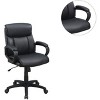 TiramisuBest Extra Padded Black Fabric Office Chair, Adjustable Height, 5 Wheels - 4 of 4