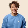 Dalix Ghost Embroidered Crewneck Long Sleeve Sweatshirt Fleece Men - 3 of 4