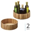 iDesign 10-Inch Round Acacia Wood Lazy Susan - 2 of 4