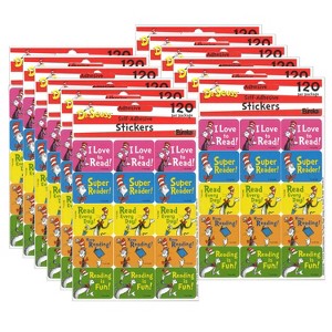 Eureka® Cat in the Hat™ Reading Success Stickers, 120 Per Pack, 12 Packs - 1 of 3