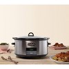 Crock-Pot 8qt Programmable Slow Cooker Black Stainless: Digital Timer, Keep Warm, Removable Stoneware, Dishwasher-Safe - image 2 of 2