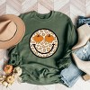 Simply Sage Market Pumpkin Leopard Smiley Sweatshirt - 3 of 4