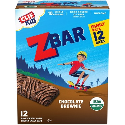 CLIF Kid ZBAR Organic Chocolate Brownie Snack Bars
