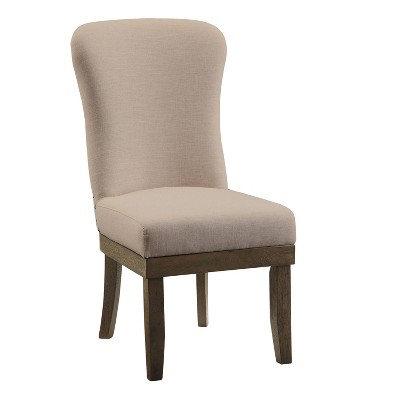 Set of 2 Landon Side Dining Chair Salvage Brown - Acme Furniture: Upholstered, Nailhead Trim, Wood Frame