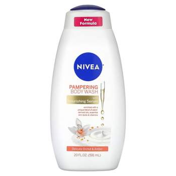 Nivea Pampering Body Wash, Delicate Orchid & Amber, 20 fl oz (591 ml)