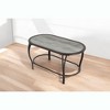 Mshliw 4-Piece Outdoor Patio Furniture Set, Wicker Rattan Sofa with Cushions, Steel Table, Comfortable & Durable - 3 of 4