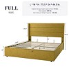 Allewie Lift Up Storage Bed, Button Tufted Headboard with Wingback, No Box Spring Needed, Hydraulic Storage, Modern - 2 of 4