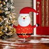 LuxenHome Santa Claus Lighted Globe 29.9-Inch Tall Indoor and Outdoor Holiday Decoration Multicolored - 2 of 4