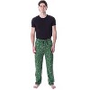 Looney Tunes Men's Marvin The Martian Allover Character Head Pajama Pants Green - 2 of 4