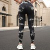 BABYYER Women's High Waist Yoga Pants, Tie-Dye Side Cutout Elastic Tights, Breathable Casual Sports Clothing - 3 of 4