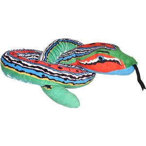 Wild Republic Plush Snake  Green Blue Red Stuffed Animal, 54 Inches - 1 of 1