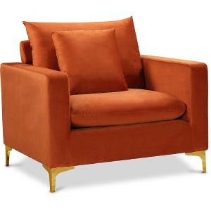 Meridian Furniture,Naomi Velvet Chair - 1 of 4