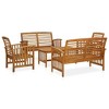 vidaXL Garden Lounge Set Natural wood Solid Acacia wood Large Seats Many - 2 of 4