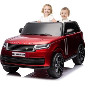 24V Officially Licensed Land Rover Ride On Car, 2-Seater w/Parent Remote Control, 3 Speeds, for Kids Ages 37-95 Month - 1 of 4