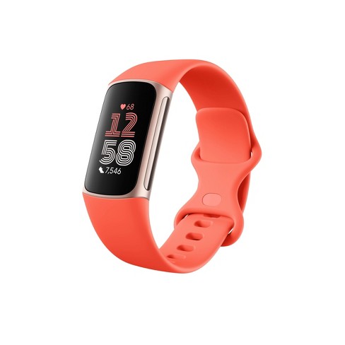 Fitbit Charge 6 - Coral / Champagne Gold Aluminum : Target
