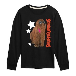 Boys' - Sesame Street - Snuffleupagus Photo -Toddler and Youth Long Sleeve T-Shirt Long Sleeve Graphic T-Shirt - 1 of 3