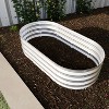 WELLFOR 2pc Metal Outdoor Garden Bed Silver 24.6"x46.65" - 4 of 4