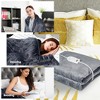 Costway Flannel Electric Blanket Heated Throw w/ 3 Heat Settings & 2H Auto Off 50''x60'' - 3 of 4