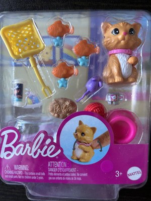 Barbie Pet and Accessories Set Kitten with Motion and 10 Plus pc