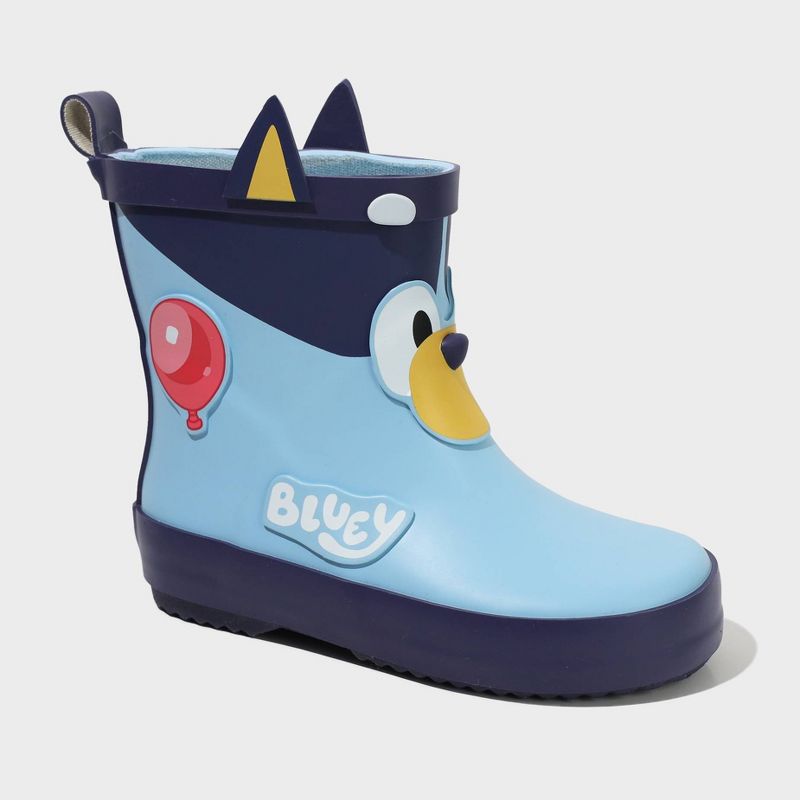 Toddler Bluey Rain Boots - Blue 5T: Pull-On, Non-Marking Sole, Animal Icon Pattern