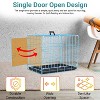 FDW 18-48in Dog Crates for Dogs Folding Mental Wire Crates Dog Kennels Pet Crate with Removable Tray and Handle - 4 of 4