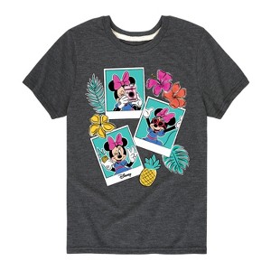 Boys' - Disney - Minnie Assorted Pics Short Sleeve Graphic T-Shirt - 1 of 4
