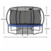 VisioGear Trampolines, Trampoline with Safety Enclosure Net, Trampoline with Basketball Hoop, Blue, 144.09"*144.09"*107.87" - 2 of 4
