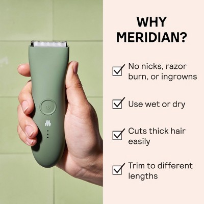 MERIDIAN Trimmer Original, Pubic &#38; Body Hair Trimmer for Men &#38; Women, Below-the-Belt Groomer, Ball Trimmer, Bikini Trimmer, Sage_7